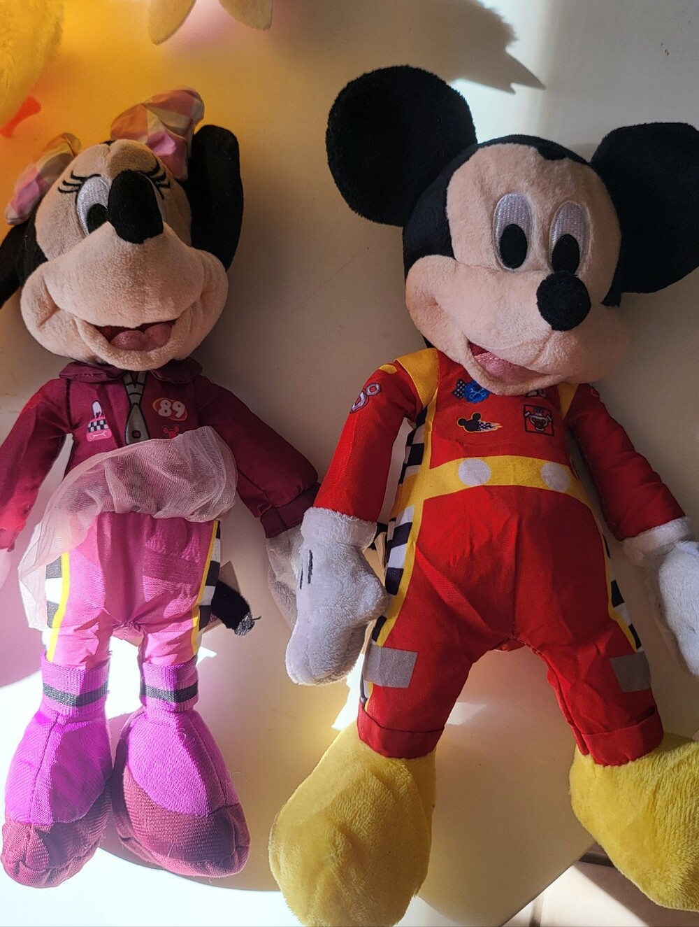 Disney Racers Mickey Mouse & Minnie Mouse Plush